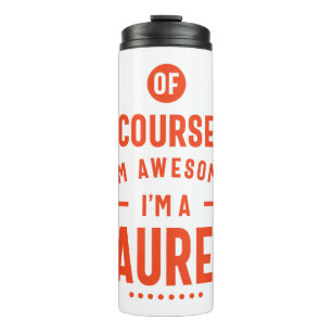 Lauren Personalized Name Birthday Gift Thermal Tumbler