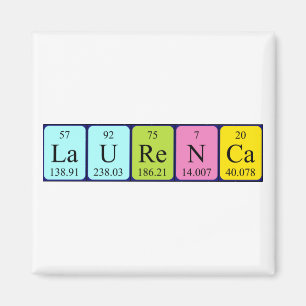 Laurenca periodic table name magnet
