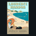 Laurence Harbor New Jersey Shore Retro Art Deco Poster<br><div class="desc">Laurence Harbor New Jersey Shore Retro Art Deco Travel Poster Atlantic Ocean Beach High Society Print 341

vintage art print,  retro gig poster,  gothic horror art,  alternative wall decor,  surrealist poster,  rock concert print,  sci fi alien art,  macabre illustration,  dark aesthetic,  pop culture poster</div>