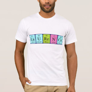 Laurence periodic table name shirt