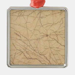 Laurens District, South Carolina Metal Ornament