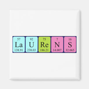Laurens periodic table name magnet