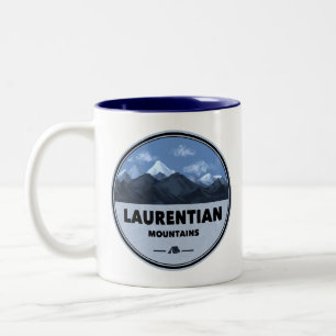 Laurentian Mountains Quebec Canada Camping Two-Tone Coffee Mug