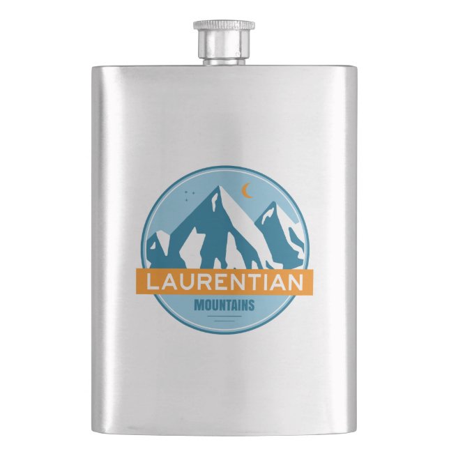 Laurentian Mountains Quebec Canada Hip Flask (Front)