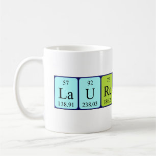 Laurentine periodic table name mug