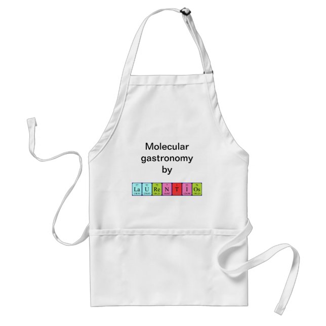 Laurentios periodic table name apron (Front)
