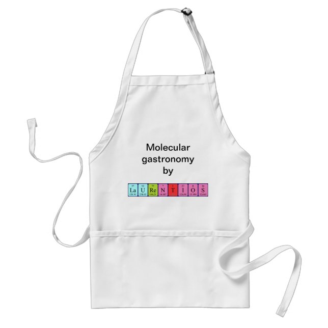 Laurentios periodic table name apron (Front)