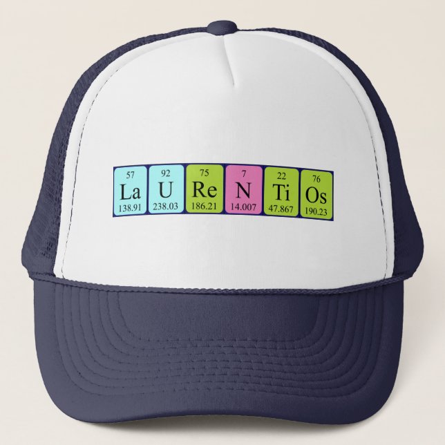 Laurentios periodic table name hat (Front)