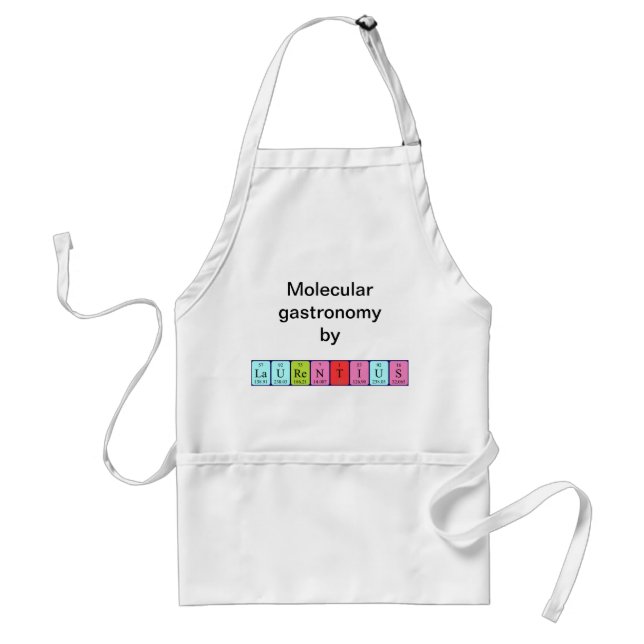 Laurentius periodic table name apron (Front)
