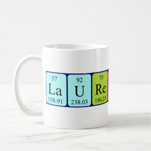 Laurentyna periodic table name mug