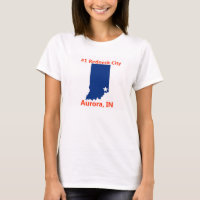 L'aurore, le T-shirt des femmes de ville de plouc
