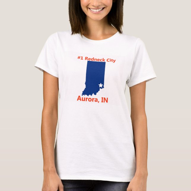 L'aurore, le T-shirt des femmes de ville de plouc (Devant)