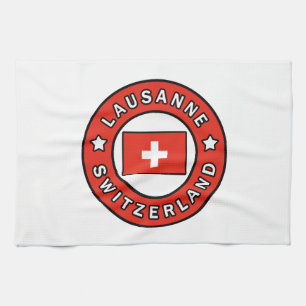 Lausanne Switzerland Kitchen Towel