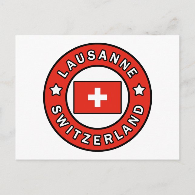 Lausanne Switzerland Postcard (Front)