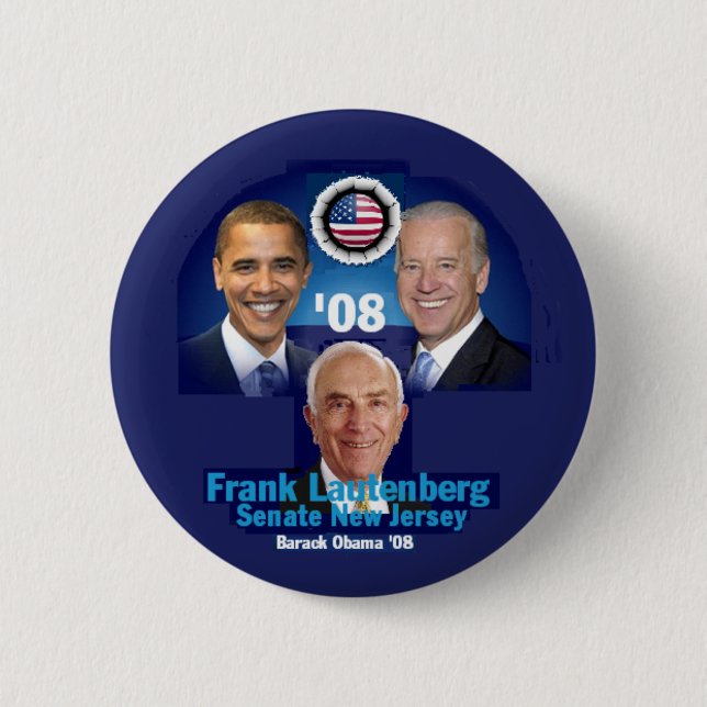 LAUTENBERG NJ Button (Front)