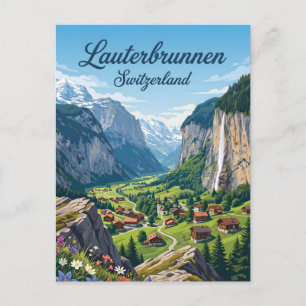 Lauterbrunnen Switzerland Postcard
