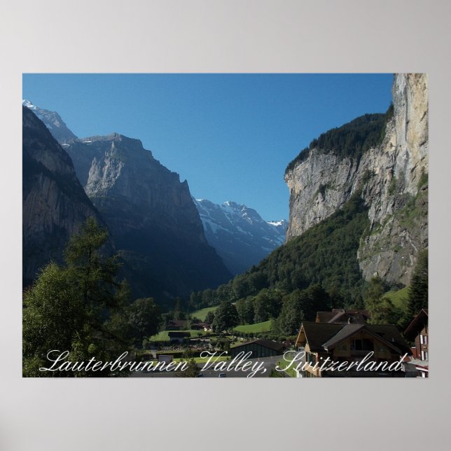 Lauterbrunnen Valley Switzerland 1 Poster (Front)