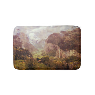 Lauterbrunnen Valley Switzerland Swiss Alpine Bath Mat