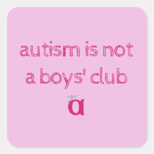 l'autisme n'est pas un club de garçons autocollant