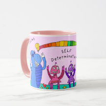 "L'auto-détermination à la maison du plaisir" Mug