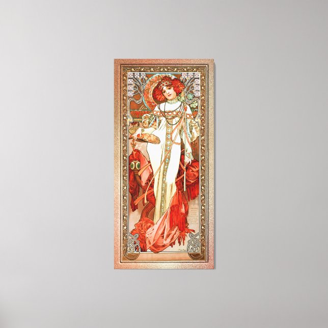 L'Automne by Alphonse Mucha Canvas Print (Front)