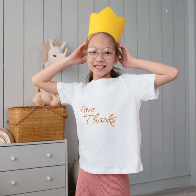 L'automne En vichy donner Merci T-shirt de l'enfan (Créateur téléchargé)