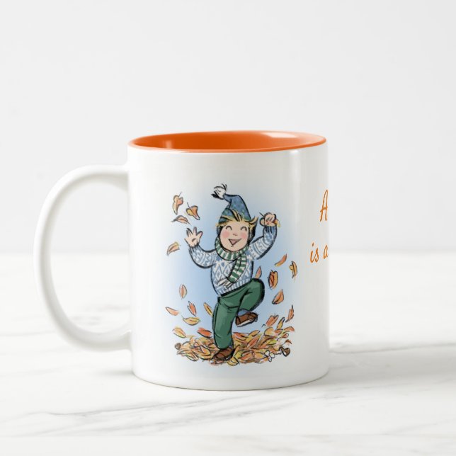 L'automne est génial ! Enfants Mug (Gauche)