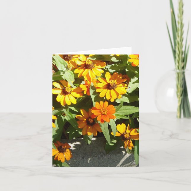 L'automne fleurit la carte de note (Devant)