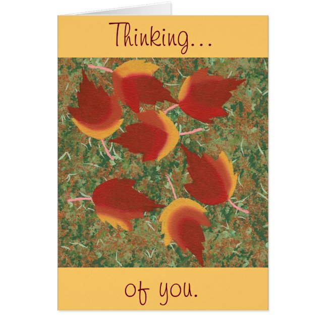 L'automne laisse l'érable rouge Abstrait sur l'her (Devant)