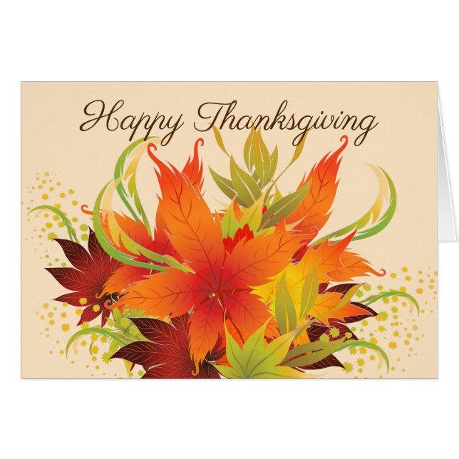 L'automne part Thanksgiving (Devant horizontal)