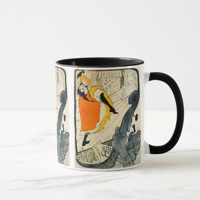 Lautrec: Jane Avril Dancing the Can-Can Mug (Right)