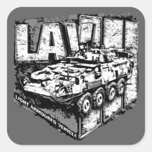 LAV III SQUARE STICKER