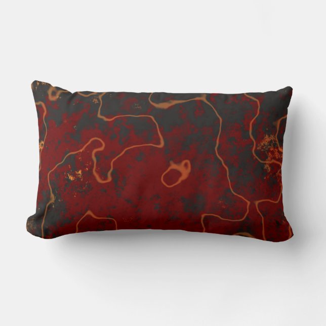 Lava Abstract  Lumbar Pillow (Front)