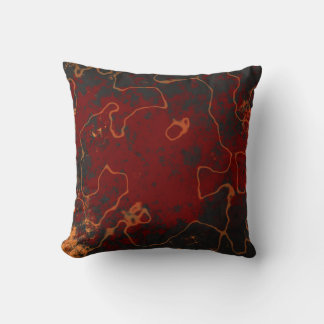 Lava Abstract Throw Pillow