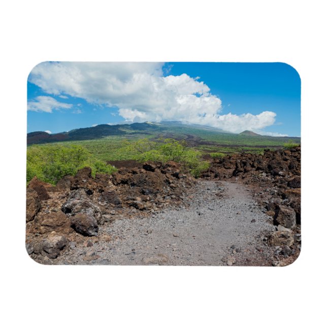lava and mountain landscape along hoapili trail  magnet (Horizontal)