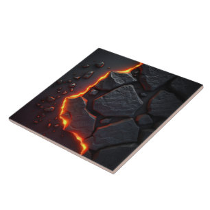 Lava and Volcano stone effect Ceramic Tile