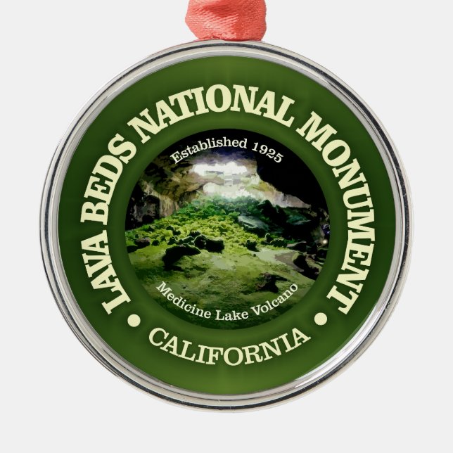 Lava Beds (NM) Metal Ornament (Front)
