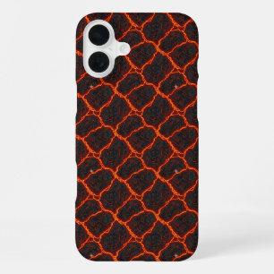 Lava Flow Seamless Pattern iPhone 16 Plus Case