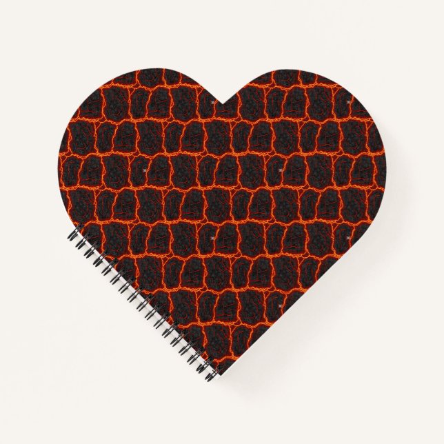 Lava Flow Seamless Pattern Notebook (Front)
