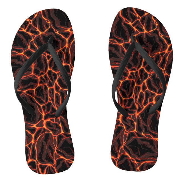 Lava flows flip flops (Footbed)