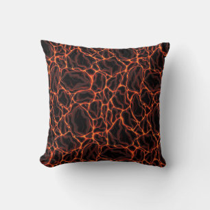 Lava flows  throw pillow