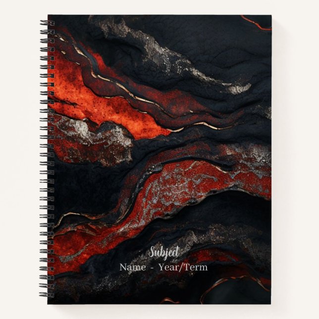 Lava Lace Notebook (Front)
