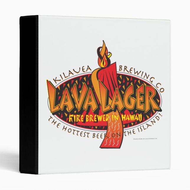 Lava Lager Hawaiian Beer Binder (Front/Spine)