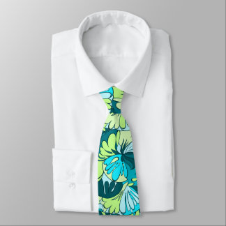 Lava Lamp Floral Retro Two-sided Tie