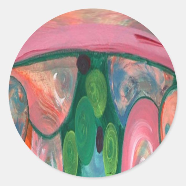 Lava Lamp Marbles Stickers by Janz (Front)