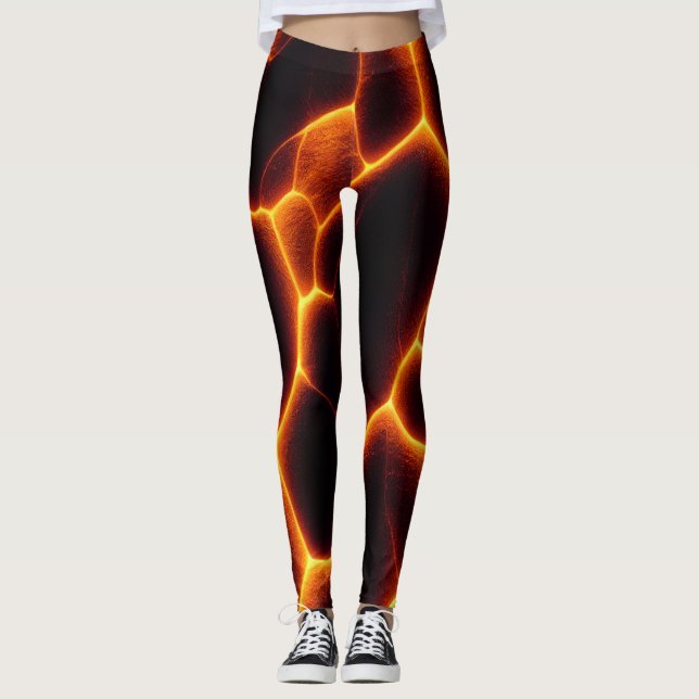Lava Pattern Leggings (Front)
