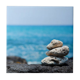 Lava Rock Coral Hawaii Ocean Tropical Beach Tile