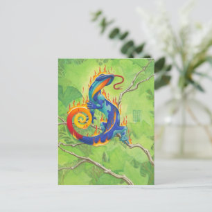 Lava Salamander Postcard