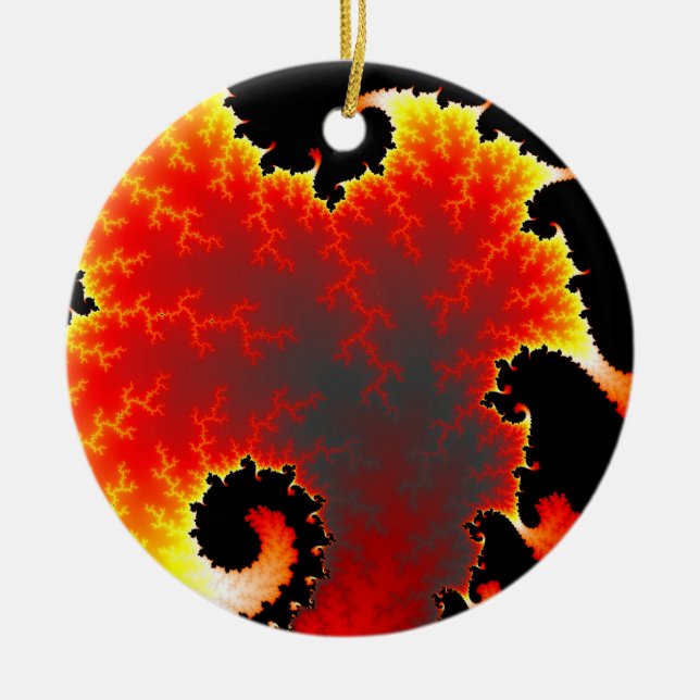 lava sea ceramic ornament (Front)