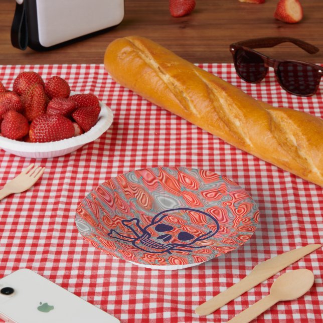 Lava Skull paper bowls Plate (Picnic)